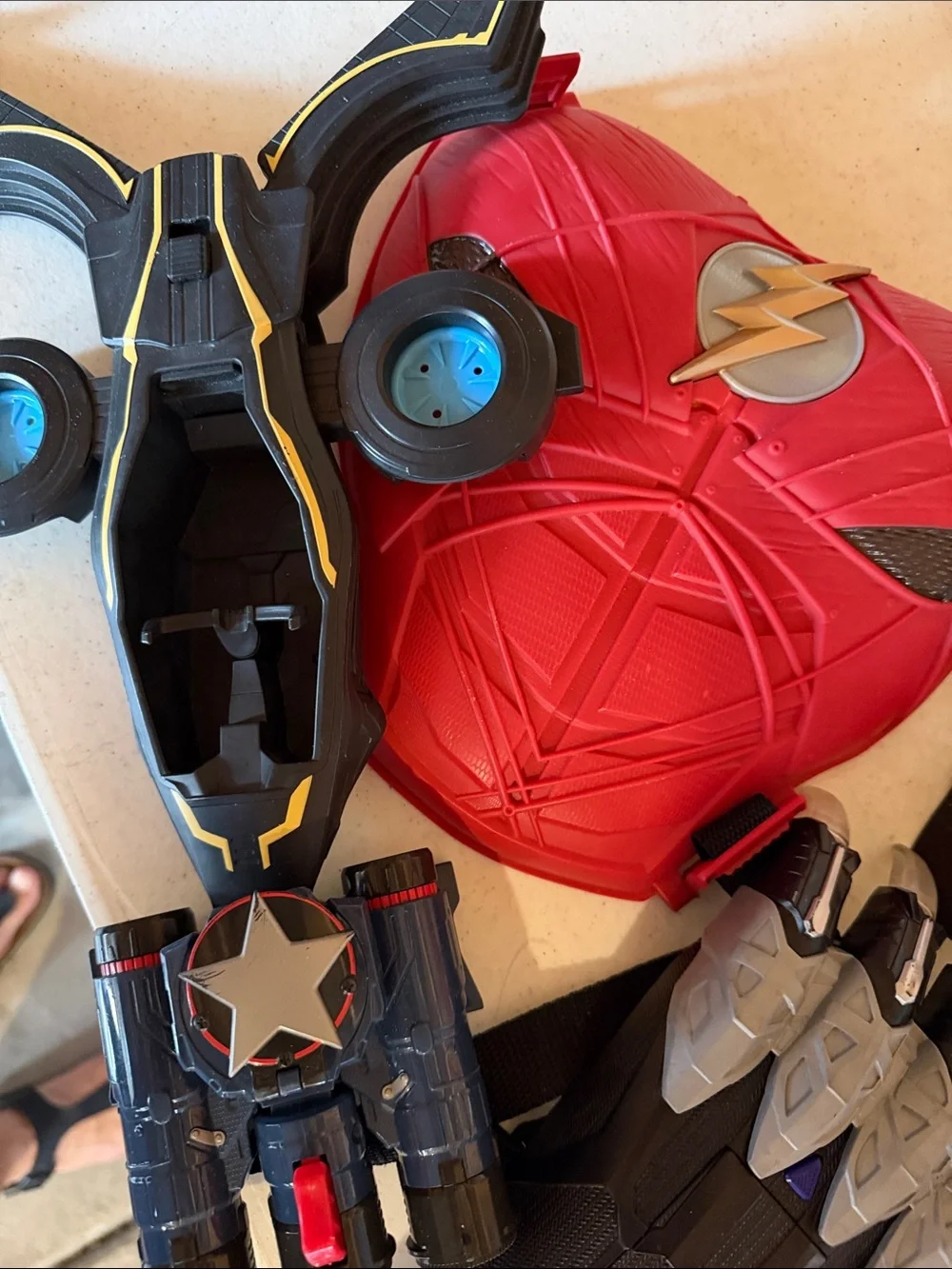 Mattel Kids Red and Black Superhero Mask & Accessory Set